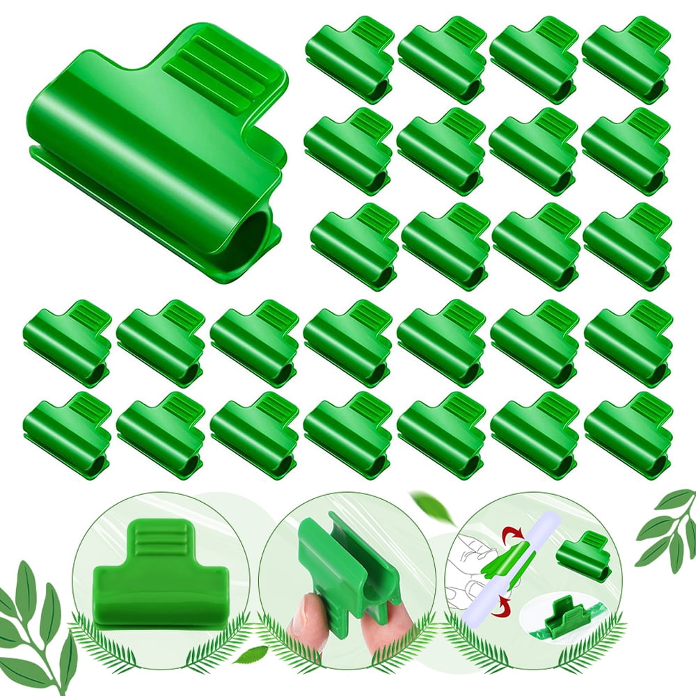 40Pcs Pipe Clamps for Plant Stakes Greenhouse Hoops Film Garden Support