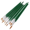 thumbnail image 3 of 12 Pointed Brush Set ing Acrylic Green perfecl Juego de pinceles, 3 of 7