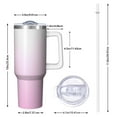 thumbnail image 2 of Modern 40oz Tumbler– Stainless Steel Insulated Tumbler with Handle and Straw, Large Capacity Travel Cup for Hot & Cold Drinks, 2 of 7