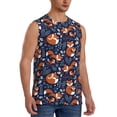 thumbnail image 2 of Pofeuu Cute Foxes Print Men's Muscle T-Shirt, Sleeveless, Muscle Tank, Classic Muscle Tee Top For Men Casual Sleeveless Muscle T-Shirt Trendy Clothes-3X-Large, 2 of 7