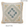 thumbnail image 5 of Decorative Square Throw Pillow 18"x18", Soft Pillows Boho Flower Throw Pillows for Living Room Bedroom Sofa Couch Cushion, 5 of 6
