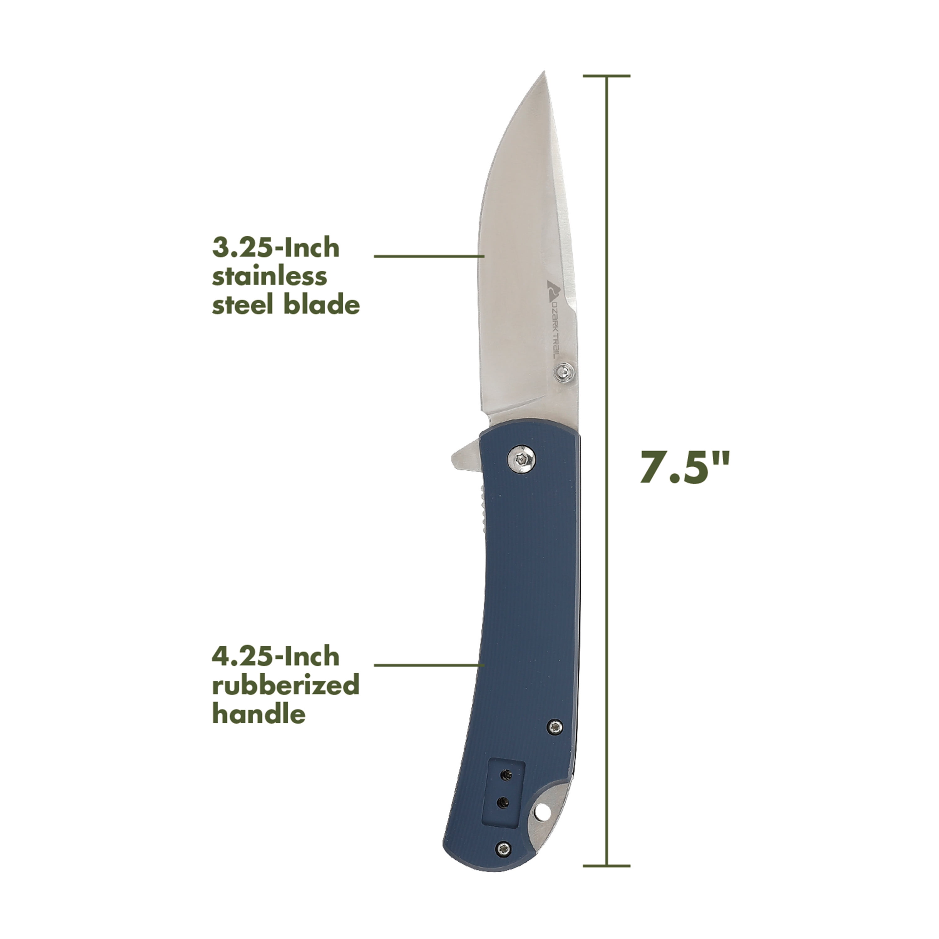 Ozark Trail Wanderlust 7.5 inch Folding Knife Blue