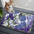 thumbnail image 3 of Spring Flowers Entryway Rug 2'x3'&nbsp; Non Slip Front Door Mats, Purple Hydrangea Orchid Floral Country Entrance Rugs Indoor Outdoor Carpet, Washable Floor Mats Small Area Rug for Bedroom Kitchen, 3 of 8