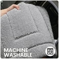 thumbnail image 6 of OEAKAY Bathroom Rug, Ultra Soft Absorbent Bath Rug for Bathroom, Premium Microfiber Shag Bath Mat, Non-Slip Bath Rug Machine Washable (16"x24", Light Gray), 6 of 7