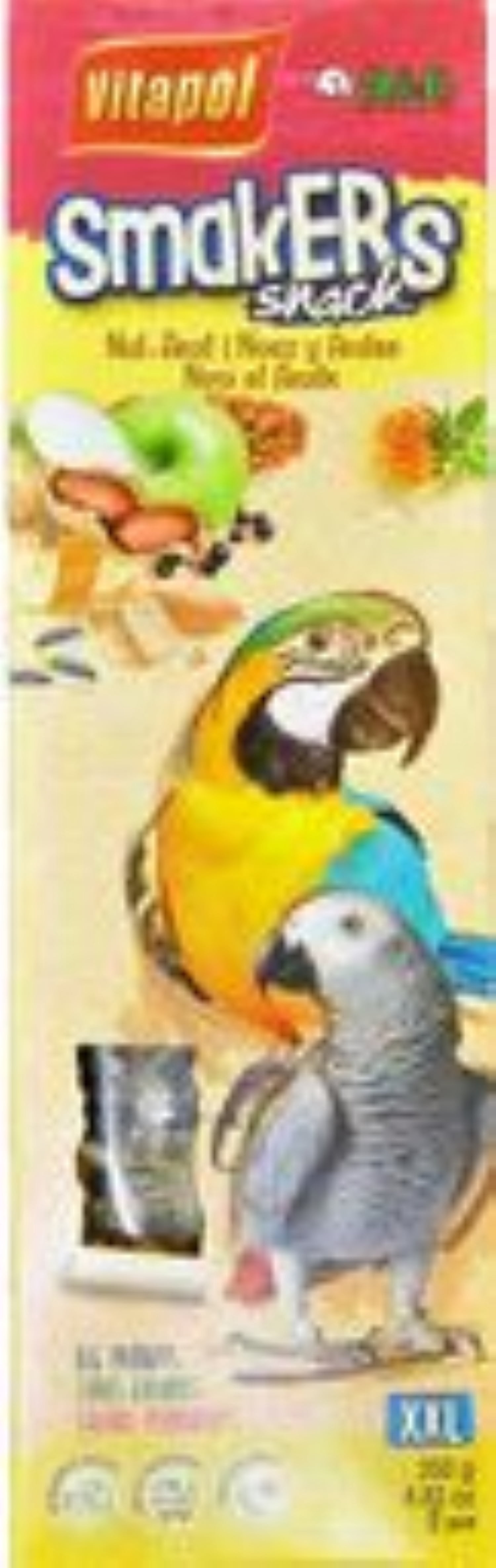 A&E Cage Co Smakers XXL Parrot Nut Treat Stick, Twin Pack