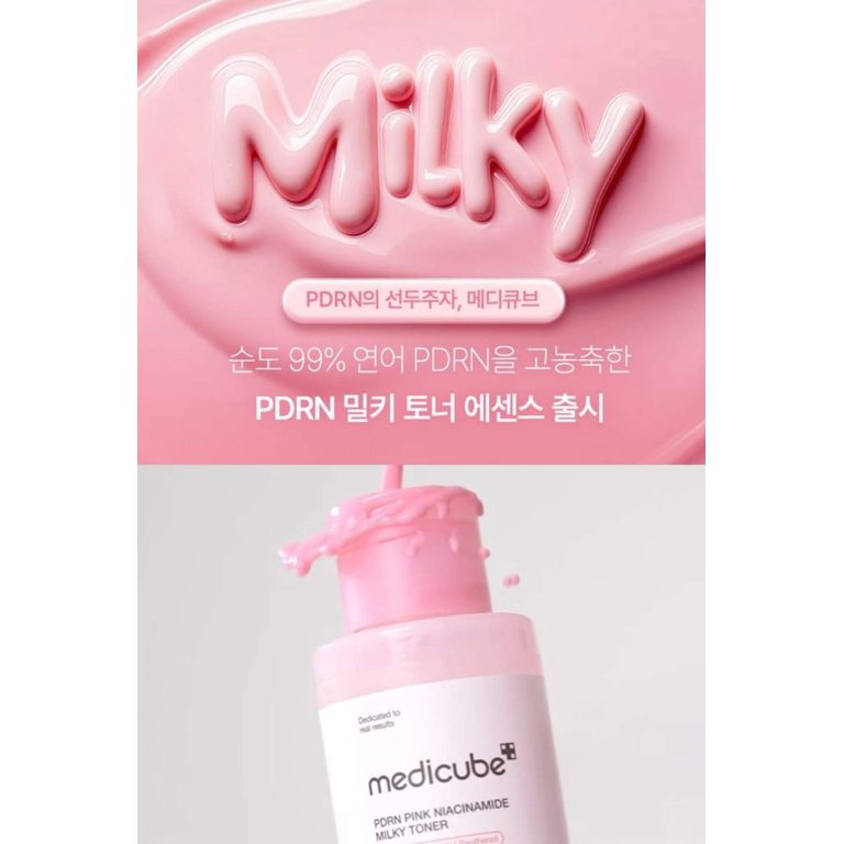 Medicube - PDRN Pink Niacinamide Milky Toner (150ml) - Walmart.com Medicube - PDRN Pink Niacinamide Milky Toner (150ml) - Walmart.com