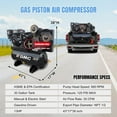 thumbnail image 3 of HPDMC 13HP Gas Powered Air Compressor - 35CFM 125PSI 3-Cylinder Piston Pump - 30 Gal ASME Tank - Electric Start Gas Air Compressor for Workshop, Construction & Farm - Heavy Duty Portable, 3 of 16