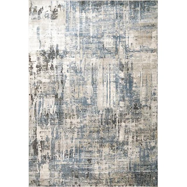 Dynamic Rugs ON466878590 3 ft. 6 in. x 5 ft. 6 in. Onyx 6878 Rectangle Contemporary Area Rug - 590 Blue & Grey