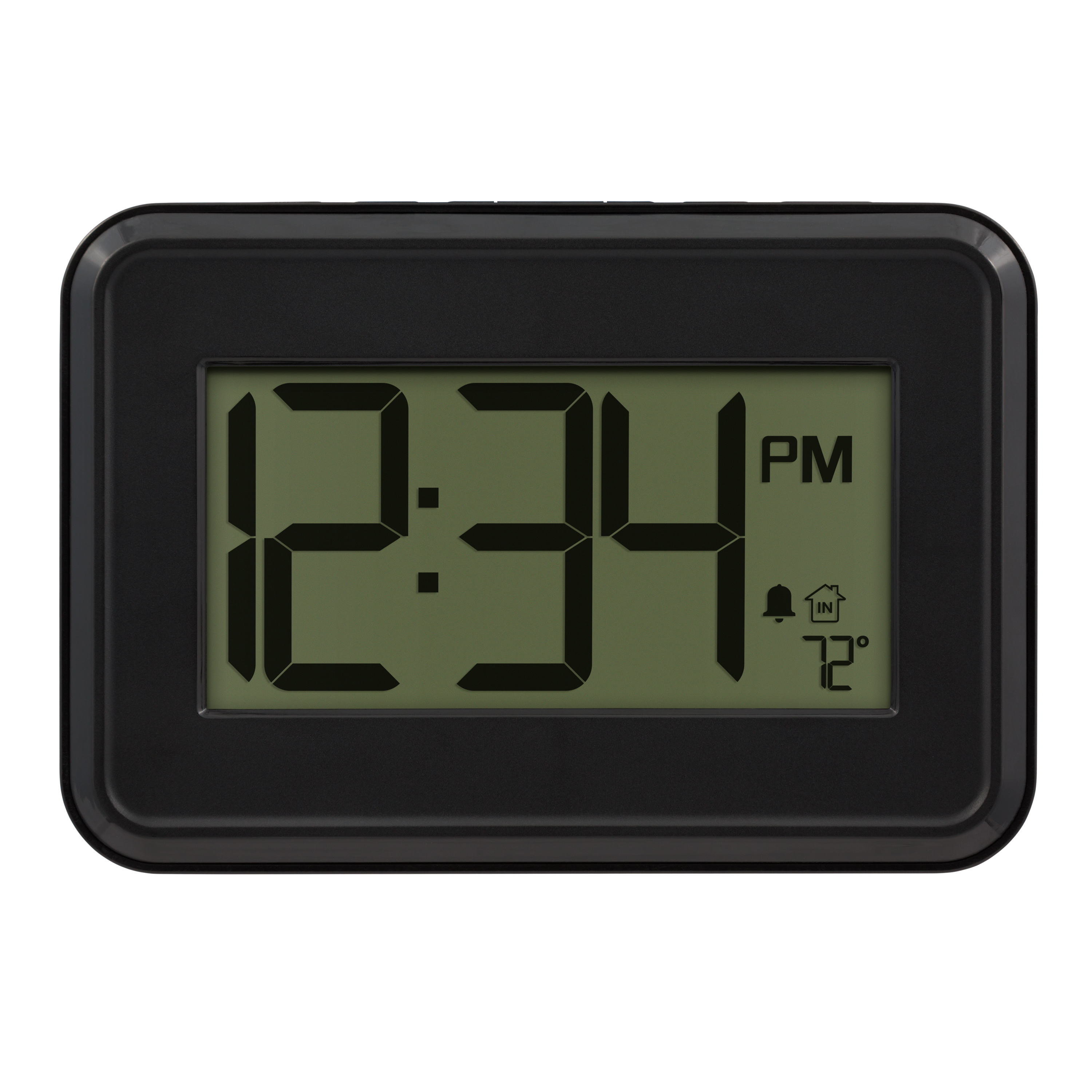 La Crosse Technology WT 8005U B Atomic Digital Wall Clock With Indoor 