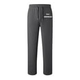 thumbnail image 2 of Boys Girls Baggy Sweatpants - Lightweight Straight Leg Athletic Pants with Pockets & Bow Knot, Comfortable Casual Sportswear for Kids 4-13 Years(Dark Gray,8-9Years), 2 of 4
