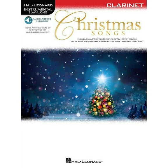 Christmas Songs  for Clarinet -Audio Online