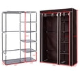 thumbnail image 2 of Costway 69" Portable Closet Storage Organizer Clothes Wardrobe Shoe Rack W/ 6 Shelf, 2 of 10
