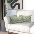 thumbnail image 6 of Sage Green Pillow Covers 12x20 Set of 2 Sage Cream Bohemian Ethnic Carpet Boho Style Pattern Decorative Lumbar Throw Pillows Outdoor Rectangle Cushion Cases Farmhouse Decor for Home Sofa Bed, 6 of 6