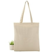 Sturdy Canvas Wholesale Tote Bags with Long Handle, Heavy Duty 11.81x15.7 Blank Totes Great for DIY Painting Printing Embroidery, 1 PCS