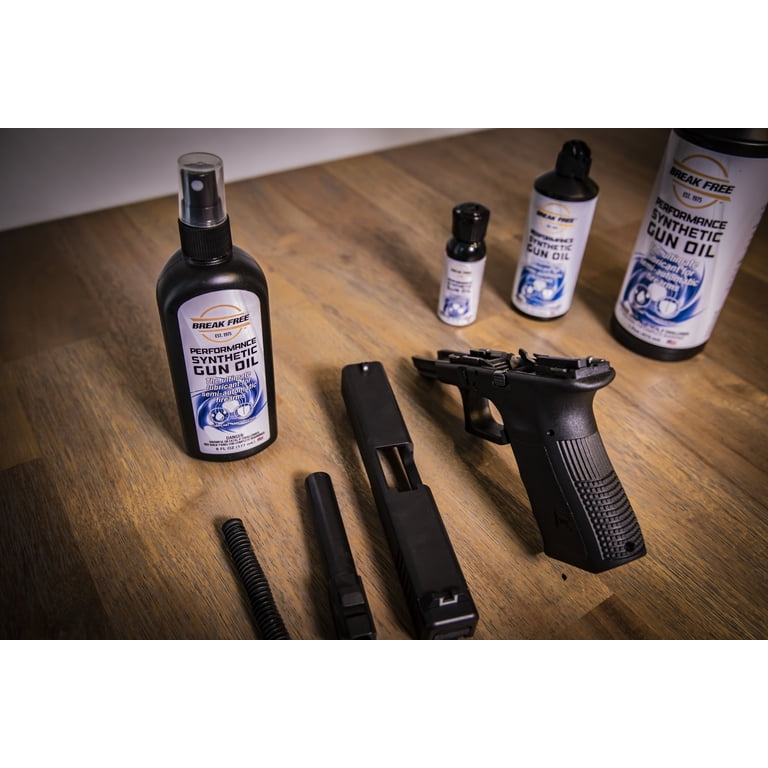 BREAK FREE Performance Synthetic Gun Oil, 6oz Spray Bottle, Gun Lubrication 