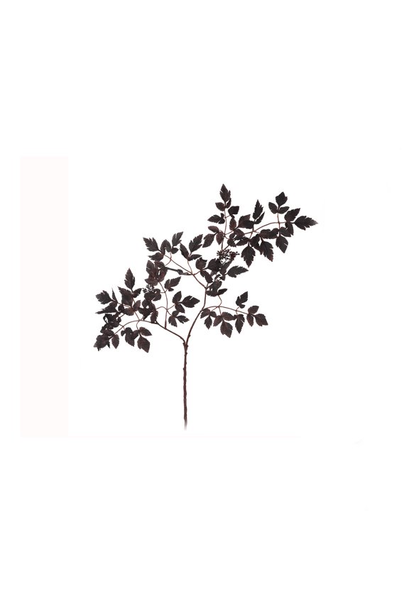 Artificial Maple Leaf Stems for Fall Decor, Faux Autumn Leaves Branches for Vase Filler, Realistic Orange Red Foliage for Home Farmhouse Thanksgiving Decoration, 1PC