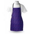 thumbnail image 4 of Geometric Apron, Continuing Polygonal Shapes Irregular Formations in Monochrome, Unisex Kitchen Bib with Adjustable Neck for Cooking Gardening, Adult Size, Indigo Quartz and Yellow, by Ambesonne, 4 of 4