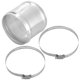 thumbnail image 1 of Juego de conectores de manguera para coche con 2 abrazaderas, diámetro exterior, 89 mm, 76 mm|), 1 of 1