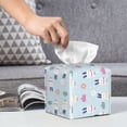 thumbnail image 6 of Yiaed Rabbit In The Rain Print Tissue Box Cover, PU Leather Decorative Organizer for Tabletop, Bathroom, Car, Office Creative Decorative, 6 of 7