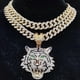 thumbnail image 4 of Collar con colgante de tigre shaofei estilo hip hop 20 pulgadas color pl, 4 of 5