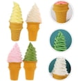 thumbnail image 2 of SURJDE 4pcs Model Dessert Artificial Toy Photo Prop Pretend Toys Simulation Cone Fake Food Ice Cream, 2 of 7