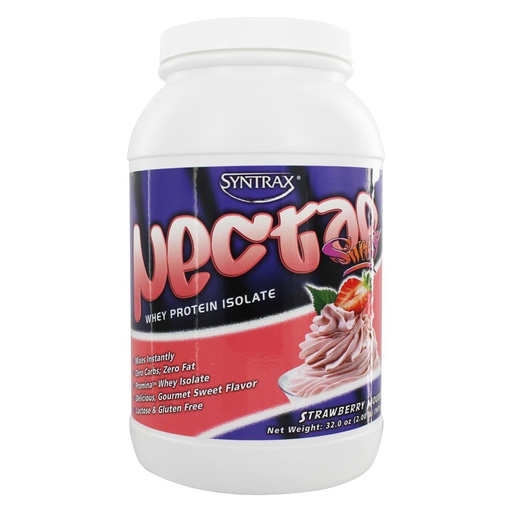 Syntrax Nectar Sweets Whey Protein Isolate Strawberry Mousse 2.02 lbs.