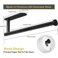 thumbnail image 3 of Black TRIP Paper Towel Holder, Kitchen Paper Roll Holder, Kitchen Paper Towel Holder Under Cabinet, Paper Towel Holder, Paper Towel Holder, Paper Towe, 3 of 5