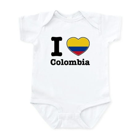 

CafePress - I Love Colombia Infant Bodysuit - Baby Light Bodysuit Size Newborn - 24 Months