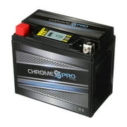 Chrome Pro Battery Ytx12-bs (12-bs 12 Volts,10 Ah, 180 Cca) iGel Motorcycle Battery for Suzuki 650cc Sv650 S A Sa 2003