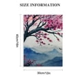 thumbnail image 2 of Creowell  Japanese Wall Art Cherry Blossom Tree Pictures for Wall Decorations Pink Wall Decor Floral Wall Pictures for Bathroom Canvas Art for Bedroom Framed 12x16 in, 2 of 5