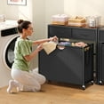 thumbnail image 6 of Laundry Sorter, Rolling Laundry Hamper with 3 Section Pull-Out Bags, Laundry Basket Organizer with 2 Drawers, Laundry Hamper with Wheels for Laundry Room Organization, Bathroom, Bedroom, 6 of 8