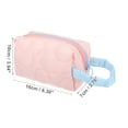 thumbnail image 2 of Women Durable Flower Cosmetic Bag for Vacation Camping Outdoor Activities Pink Polyester, 2 of 3