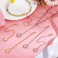 thumbnail image 4 of 6pcs Extension Chain Necklaces with Heart Charms 3~5 inch Gold Silver Bracelet Chain Extenders with Lobster Clasps, 4 of 5