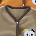 thumbnail image 2 of CYRBOKO Boys Inner Vests, Sleeveless Button Thermal Inner Fall Clothing Coffee Size 8-10 T, 2 of 3