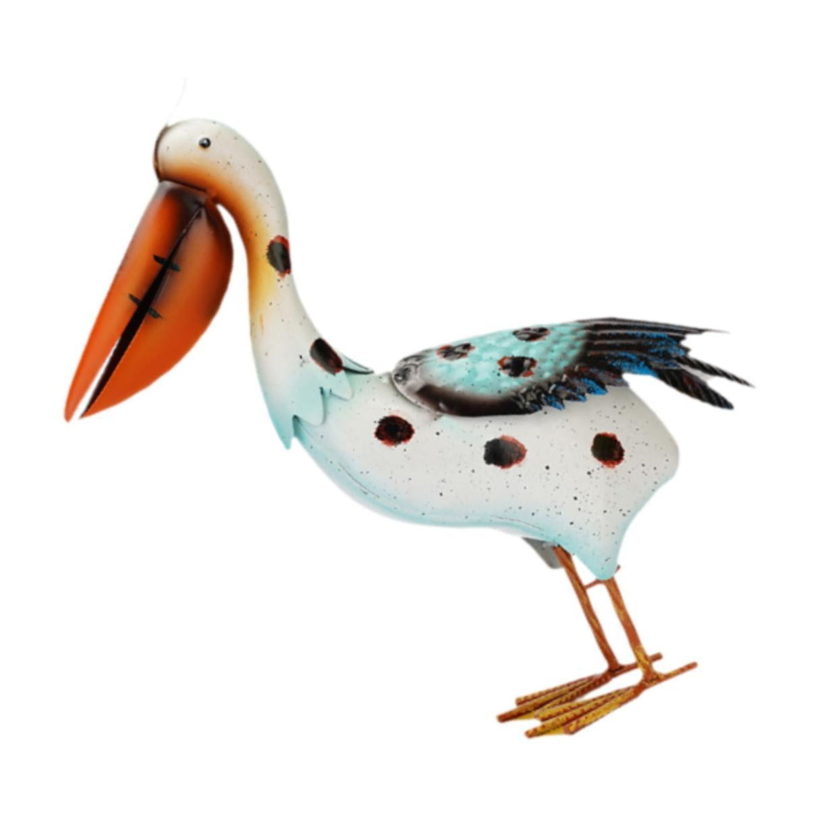 simhoa Pelican Statue Animal Figurine Large Standing Figure Landscape Garden Sculpture Outdoor Decoration for Balcony Lawn Yard Pond