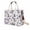 White purple color, variant on Women Aesthetic Floral Butterfly Tote Handbag, Water Resistant Washable Canvas Shoulder Bag with Detachable Strap, Spacious Multi Compartment Laptop Bag for Work School Travel Perfect Gift