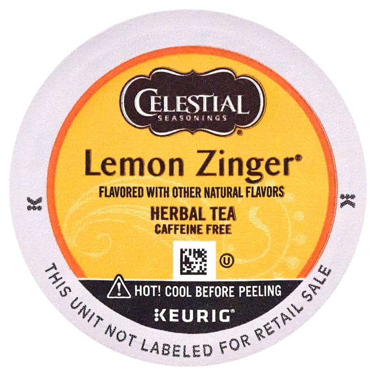 Celestial Seasonings Lemon Zinger Herbal Tea K-Cup Pods 24 ct with