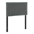 thumbnail image 6 of Modway Keira Velvet Upholstered Twin Headboard in Gray, 6 of 7