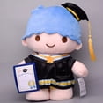 thumbnail image 6 of 35cm Kawaii Sanrio Anime Hobby My Melody Kuromi Cinnamoroll Hello Kitty Graduation Large Plush Doll Sofa Pillow Christmas Gifts, 6 of 9