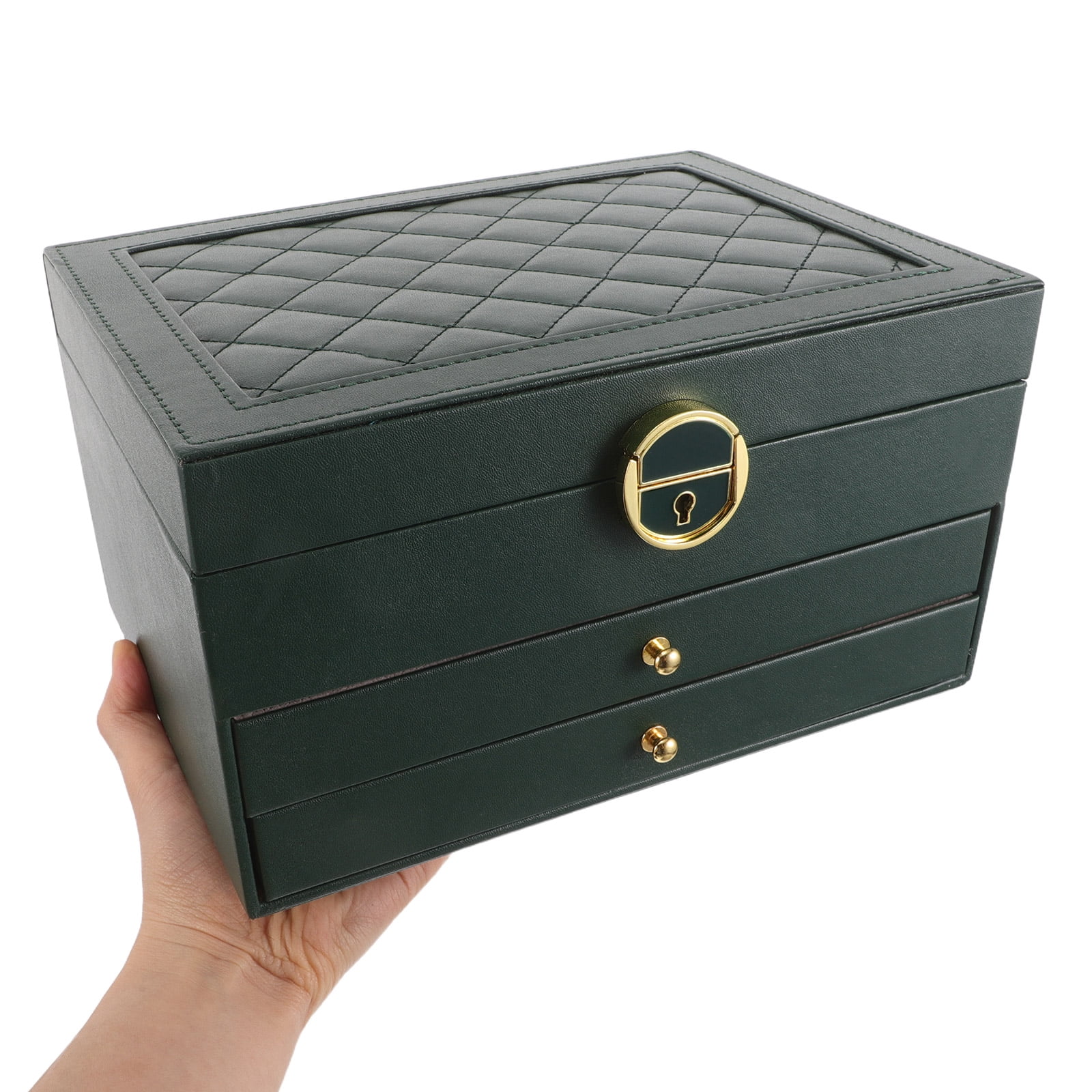 UPOUART Jewelry Box with Multiple Storage Compartments, Stylish Design for Travel and Home Use, 1 Piece Drawer Organizer