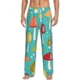 thumbnail image 2 of Kdxio Mushrooms Print Men's Sleep Pajama Pant Lounge Pants with Pockets, 2 of 8