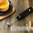 thumbnail image 6 of RyhamPaper USB Rechargeable Handheld Electric Coffee Milk Frother Whisk Mixer Egg Beater, 6 of 9