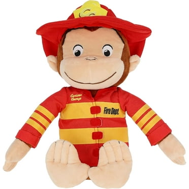 Curious George Fireman 15 inch Stuffed Animal Plush Toy