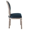 thumbnail image 2 of Modway Arise Vintage French Upholstered Fabric Dining Side Chair, Natural Light Blue, 2 of 9
