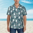 thumbnail image 4 of Daiia Forest Rabbit Hawaiian Shirt for Men Gentle Cotton Regular Short Sleeve Casual-3X-Large, 4 of 9