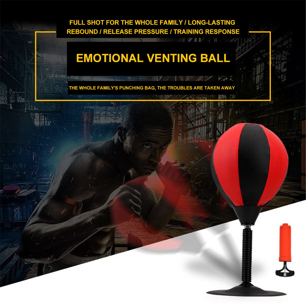 Desktop Punch Ball Boxing Punching Speed Bag Workout Stress Reliever Adults Gift 