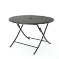 thumbnail image 5 of Kessa Outdoor 5 Piece Wicker Dining Set with Foldable Table and Stacking Chairs, Multibrown, 5 of 12