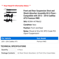 thumbnail image 2 of Complete Strut & Shock Kit For 2013-2019 Cadillac ATS | Front Assemblies + Rear Shocks By AM Autoparts (10 Yr Warranty) 2 of 2