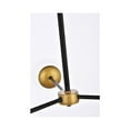 thumbnail image 4 of Briggs 32 inch pendant in black and brass with clear shade, 4 of 8