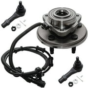 Detroit Axle - Front Wheel Bearing Hub and Outer Tie Rods for 2002 2003 2004 2005 Ford Explorer - [03-05 Lincoln Aviator] - 02-05 Mercury Mountaineer